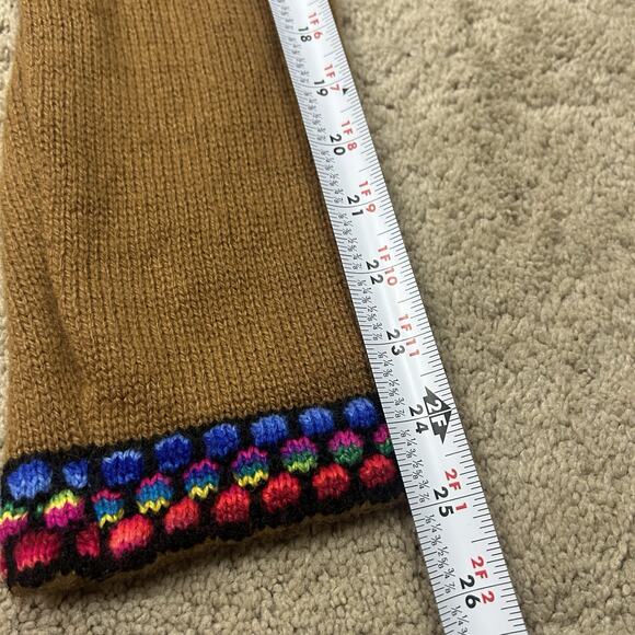 Alpaca Connection Peruvian Zip Up Hoodie Sweater XL Multicolor Boho Womens - Picture 10 of 11